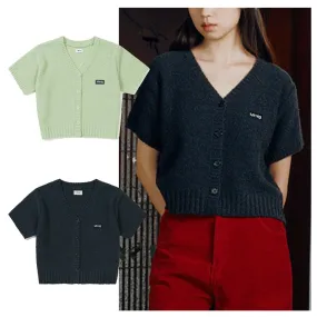 87MM  |Casual Style Wool Nylon Street Style Plain Short Sleeves