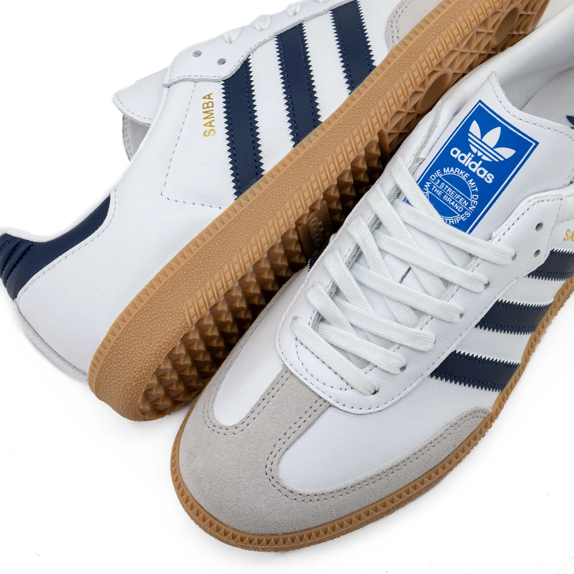 adidas Samba OG Cloud White/Indigo/Gum IF3814