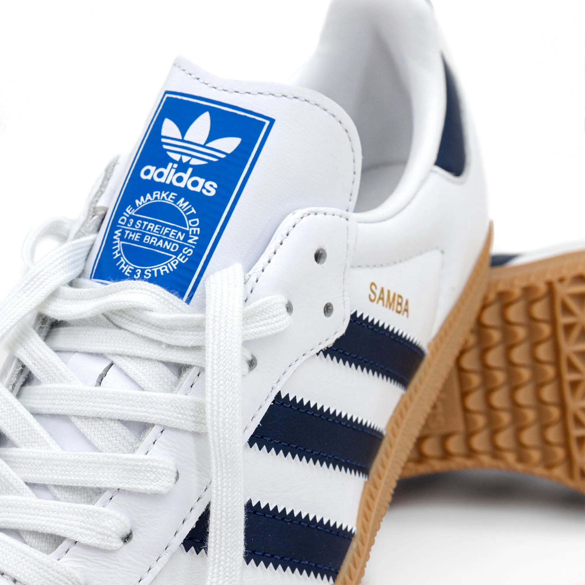 adidas Samba OG Cloud White/Indigo/Gum IF3814