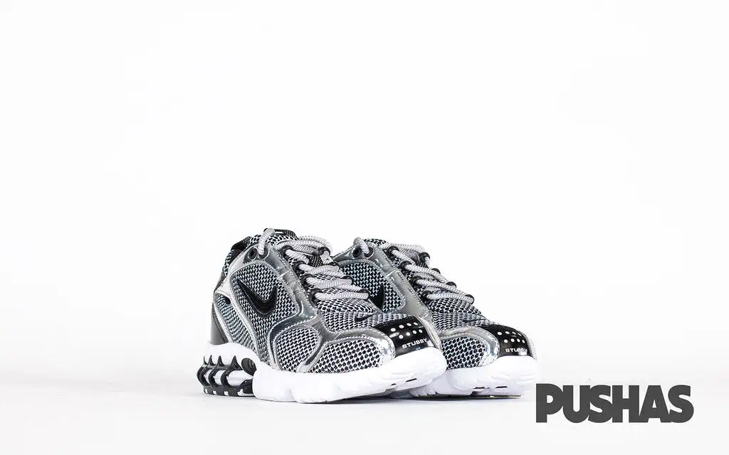 Air Zoom Spiridon Cage 2 x Stussy 'Pure Platinum'