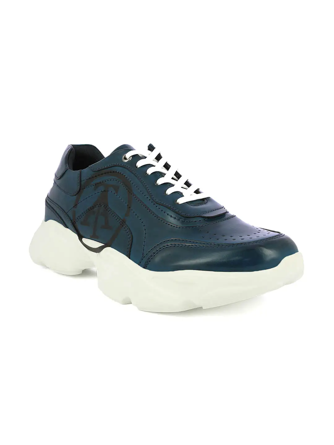 Alberto Torresi Blue Laceup Sports Shoes