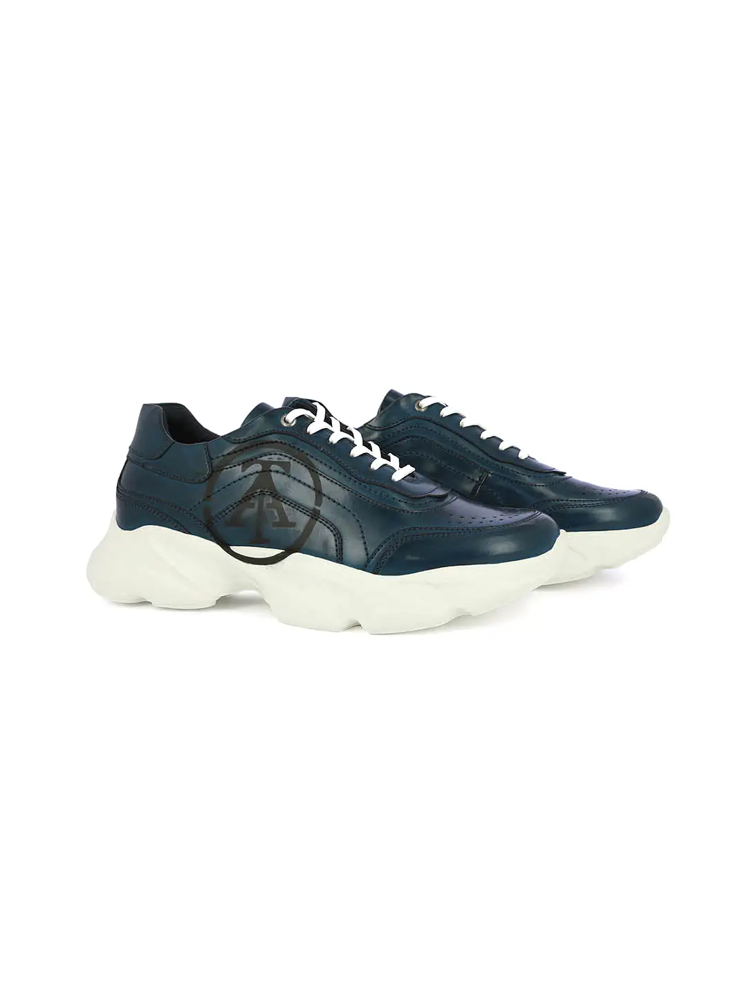 Alberto Torresi Blue Laceup Sports Shoes