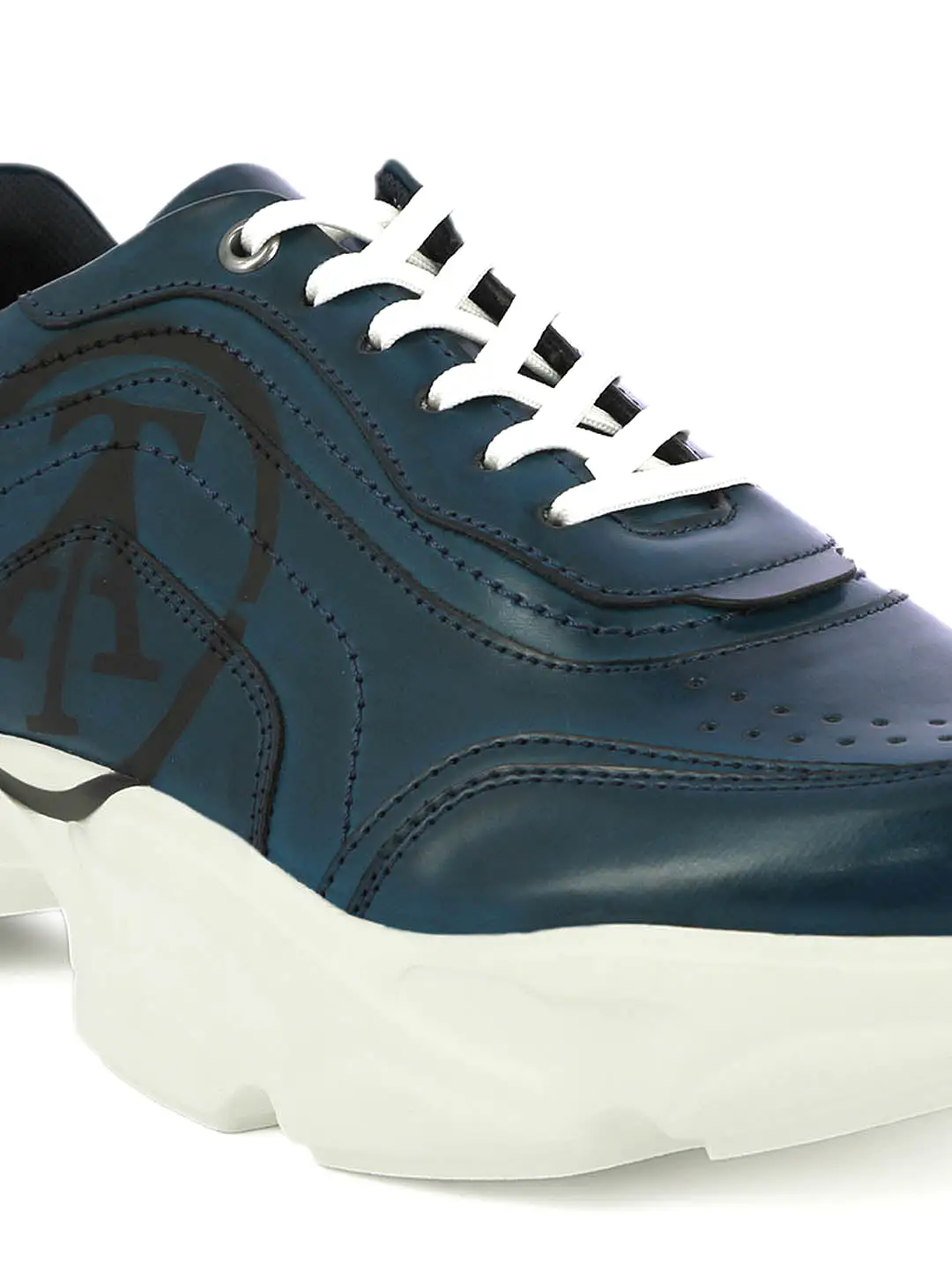 Alberto Torresi Blue Laceup Sports Shoes