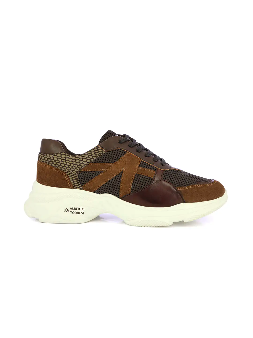 Alberto Torresi Brown Laceup Sports Shoes