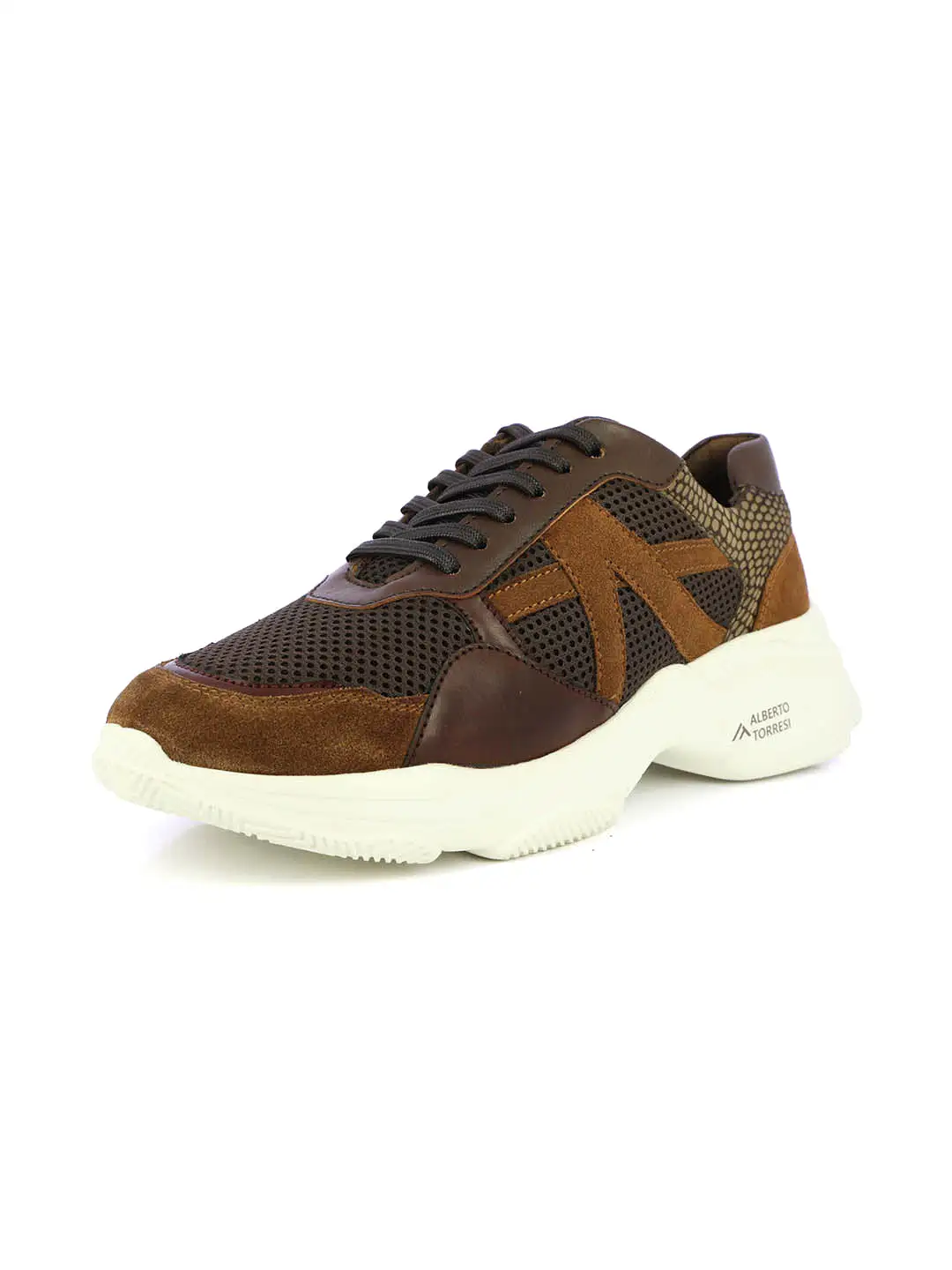 Alberto Torresi Brown Laceup Sports Shoes