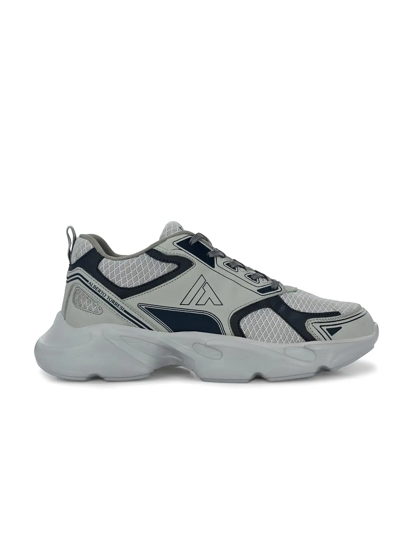 Alberto Torresi Grey Laceup Sports Shoes