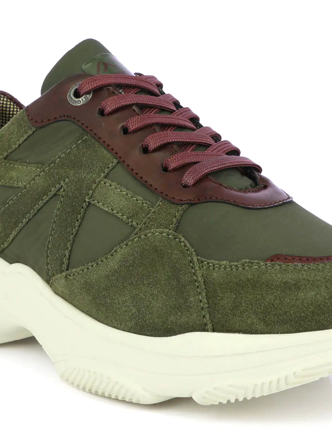 Alberto Torresi Olive Laceup Sports Shoes