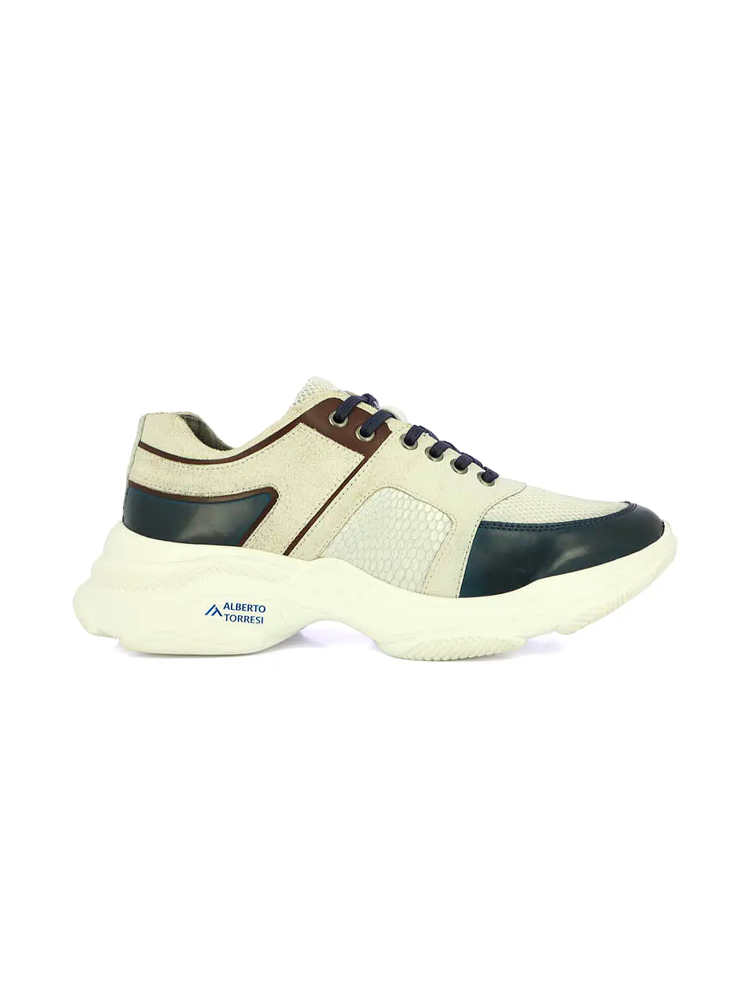 Alberto Torresi White Laceup Sports Shoes