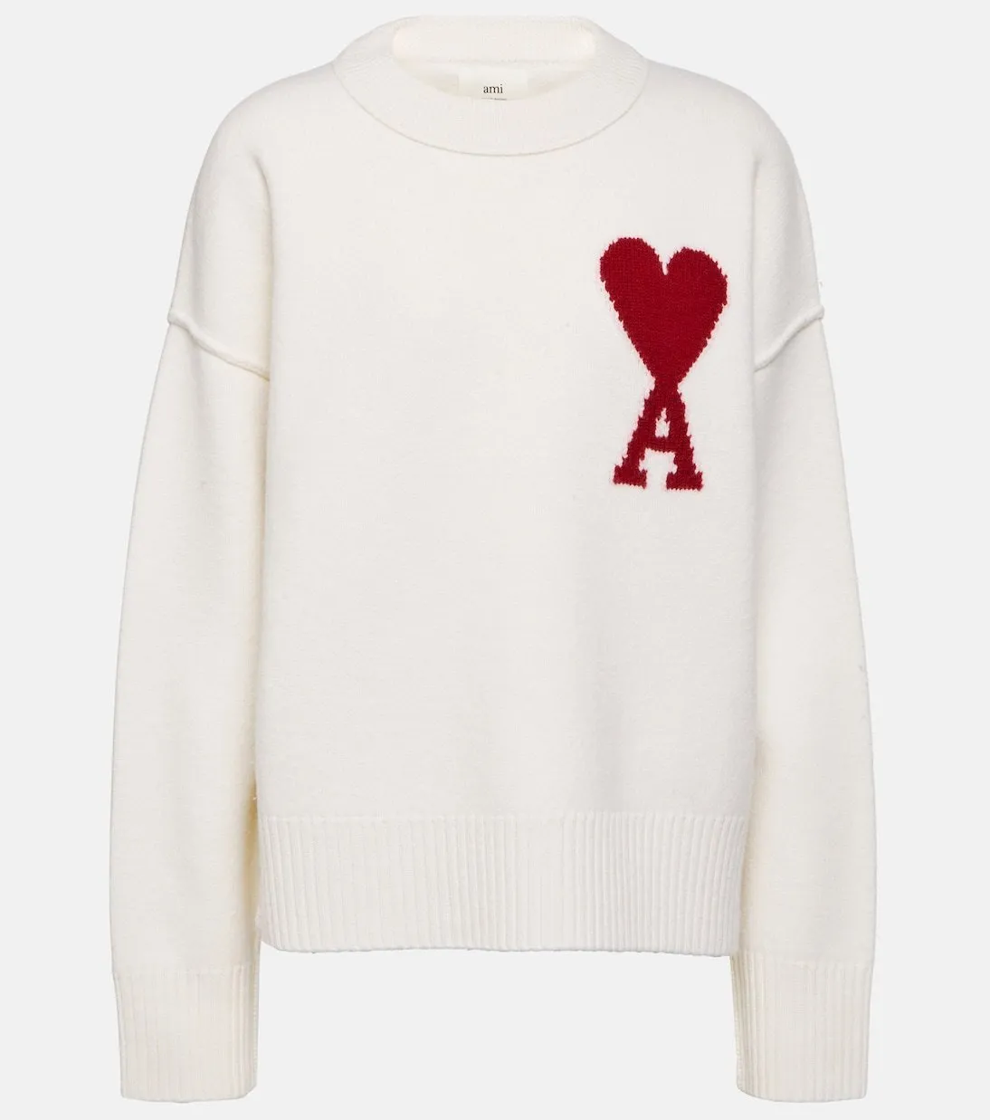 AMI PARIS  |Casual Style Wool Long Sleeves Office Style Logo