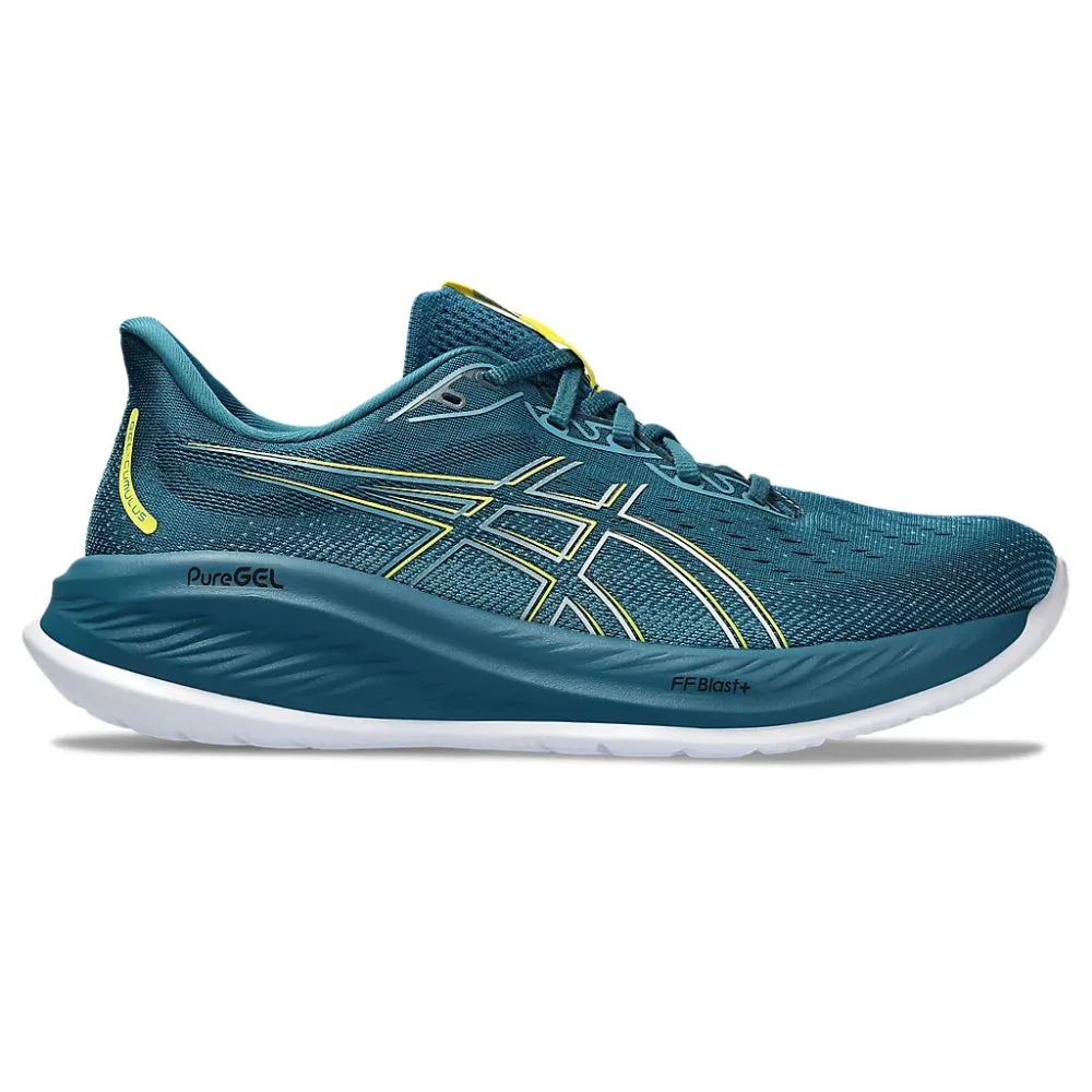 ASICS Men's Gel-Cumulus 26 Running Shoe (Evening Teal/Bright Yellow)