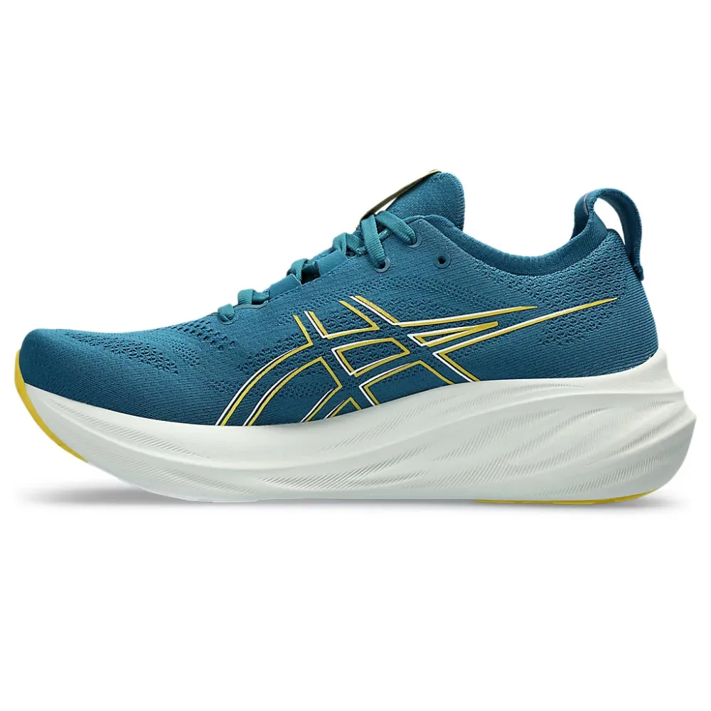 ASICS Men's Gel-Nimbus 26 Running Shoe (Evening Teal/Light Mustard)