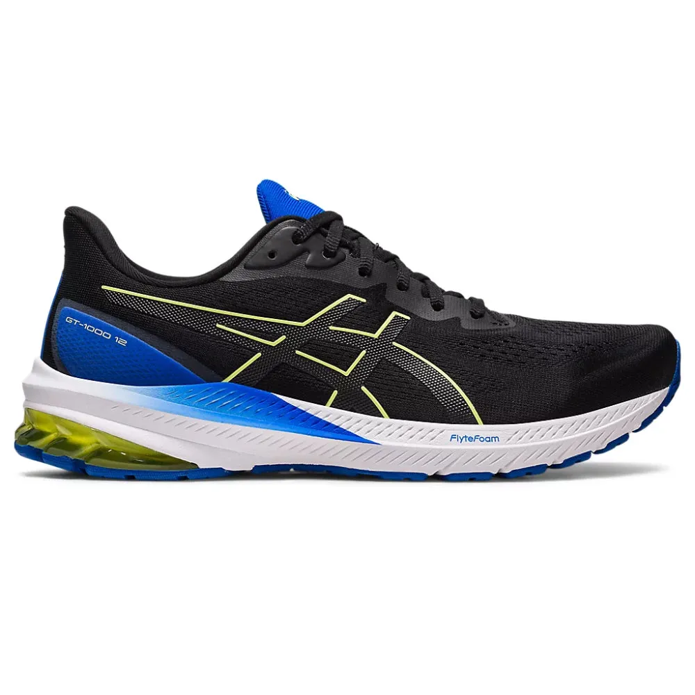 ASICS Men's GT-1000 12 Running Shoe (Black/Glow Yellow)