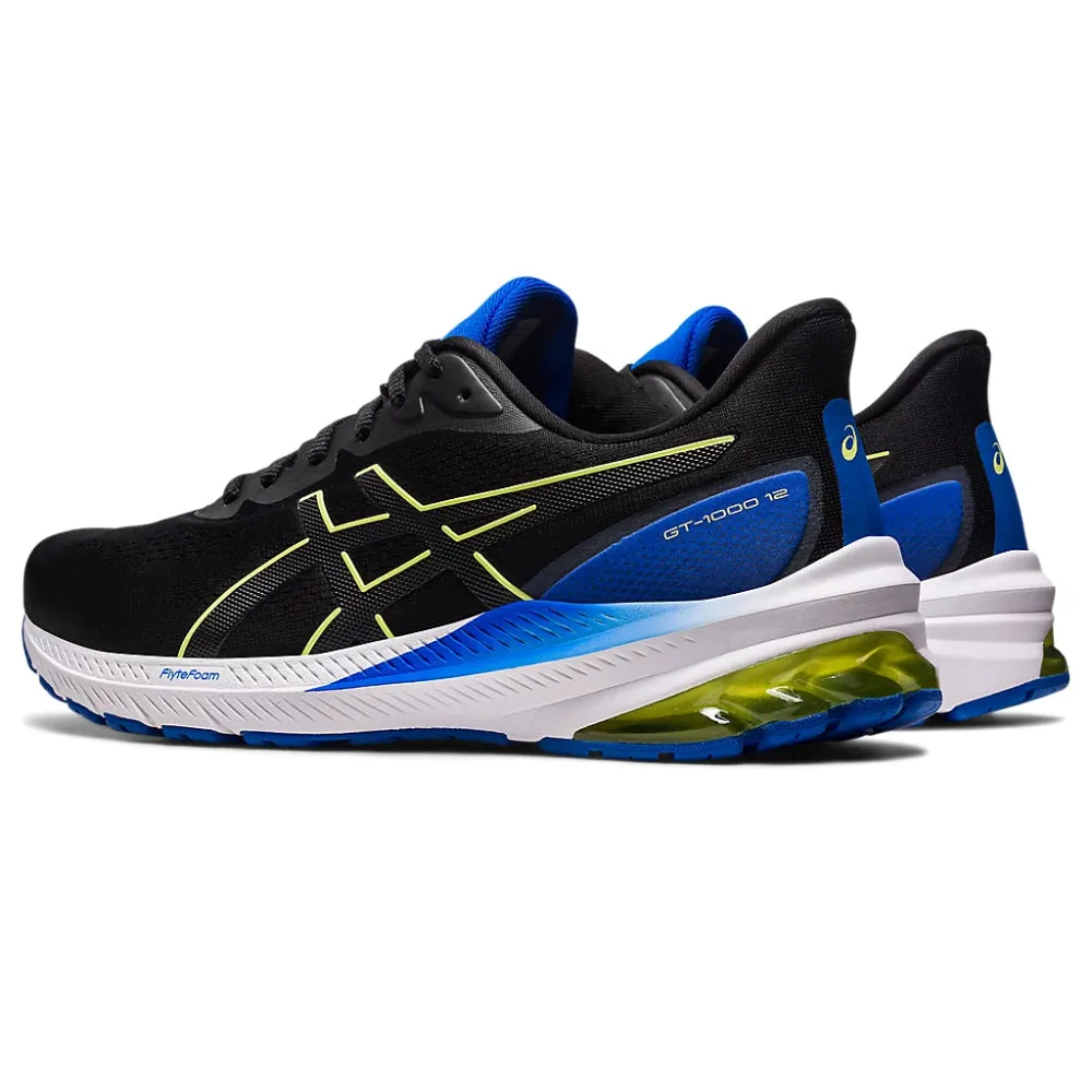 ASICS Men's GT-1000 12 Running Shoe (Black/Glow Yellow)