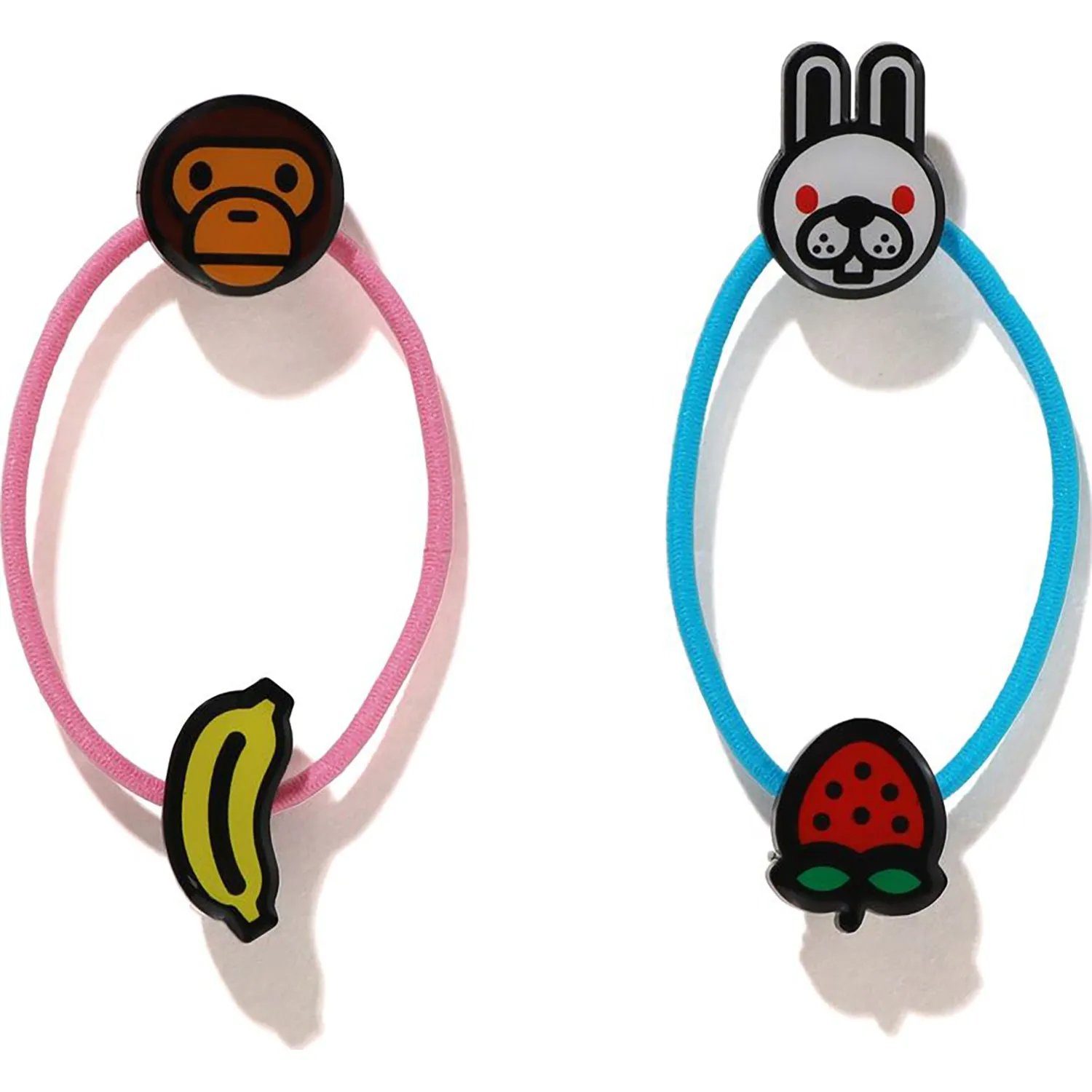 BABY MILO FRIENDS FRUIT HAIR RUBBER BAND SET KIDS