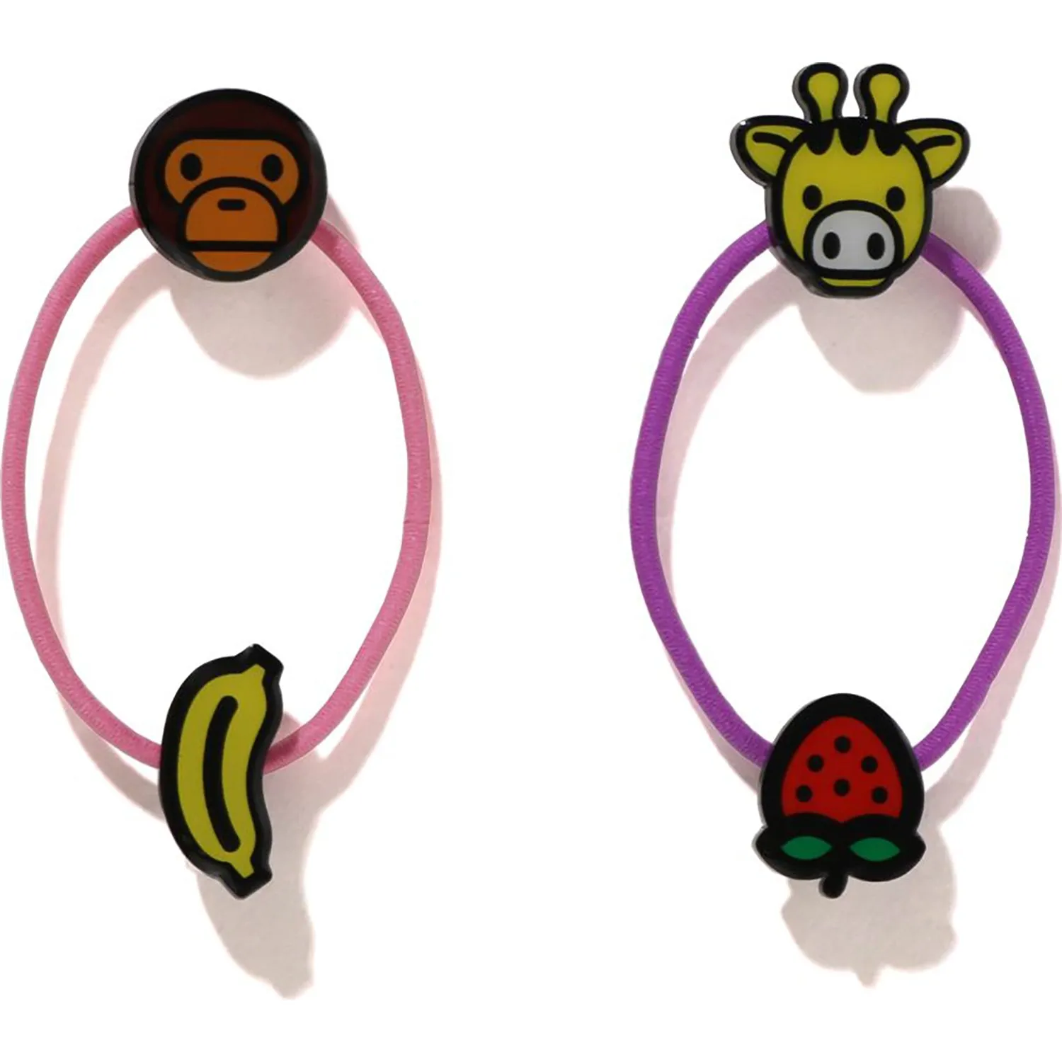 BABY MILO FRIENDS FRUIT HAIR RUBBER BAND SET KIDS