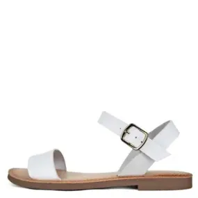 Becks Ankle Strap Sandal | White