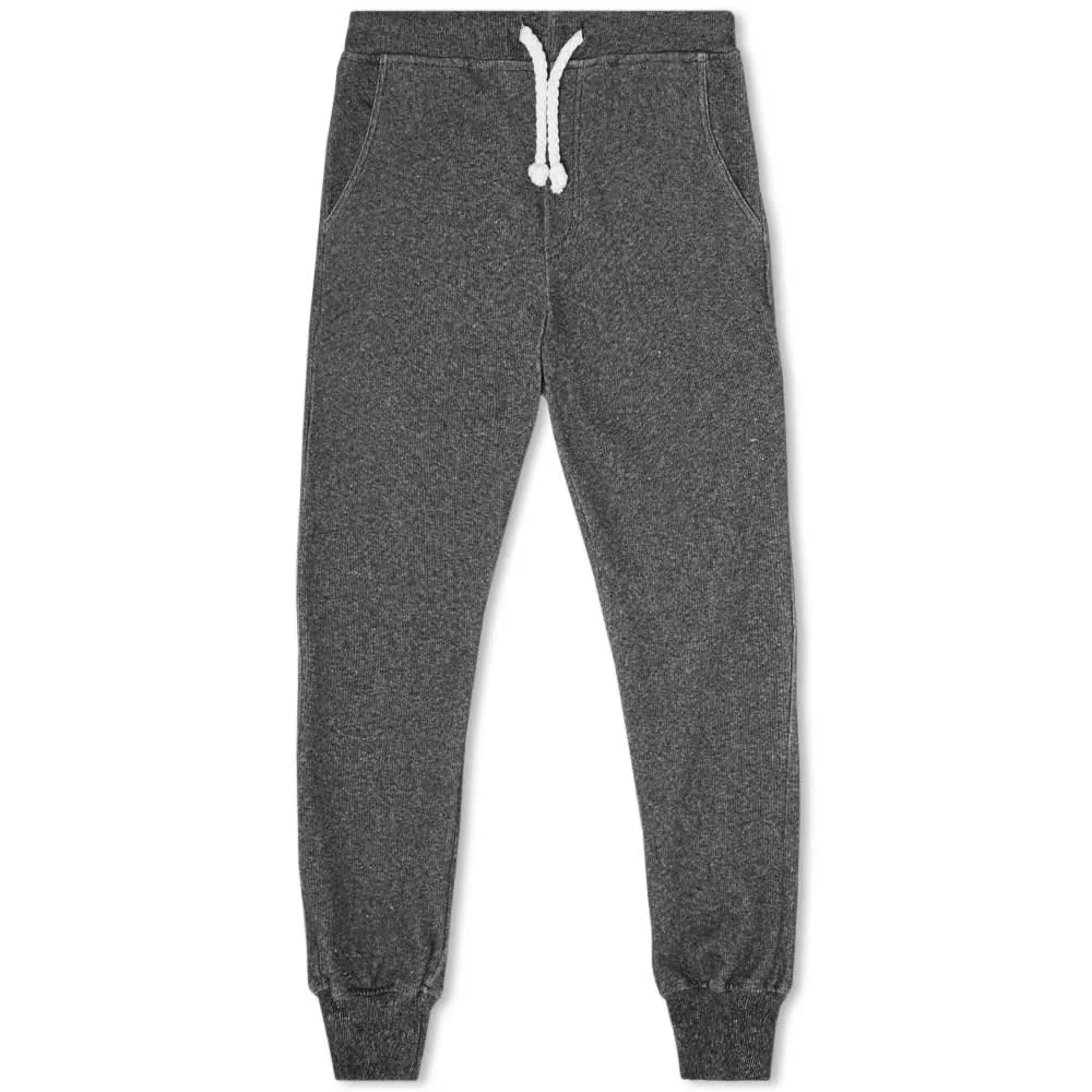 Bleu de Paname Heavyweight Fleece SL PantFlecked Black