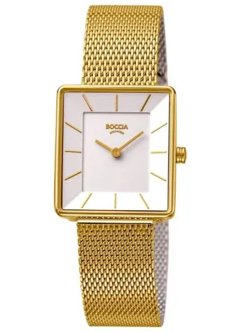 Boccia - Pure Titanium Gold Plated Square Watch