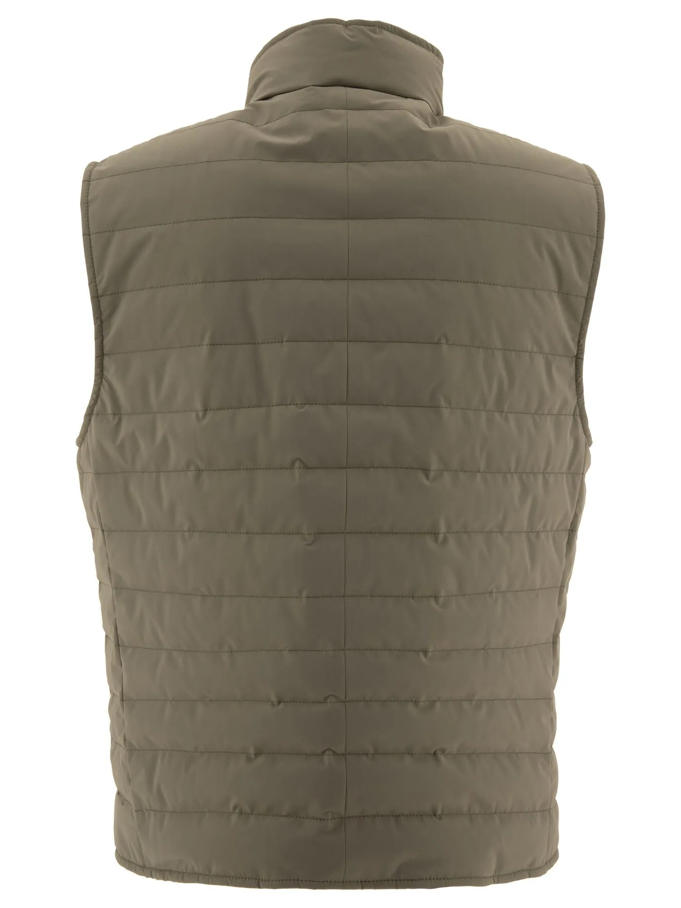 Bonded Taffeta Lightweight Down Vest Jackets Green