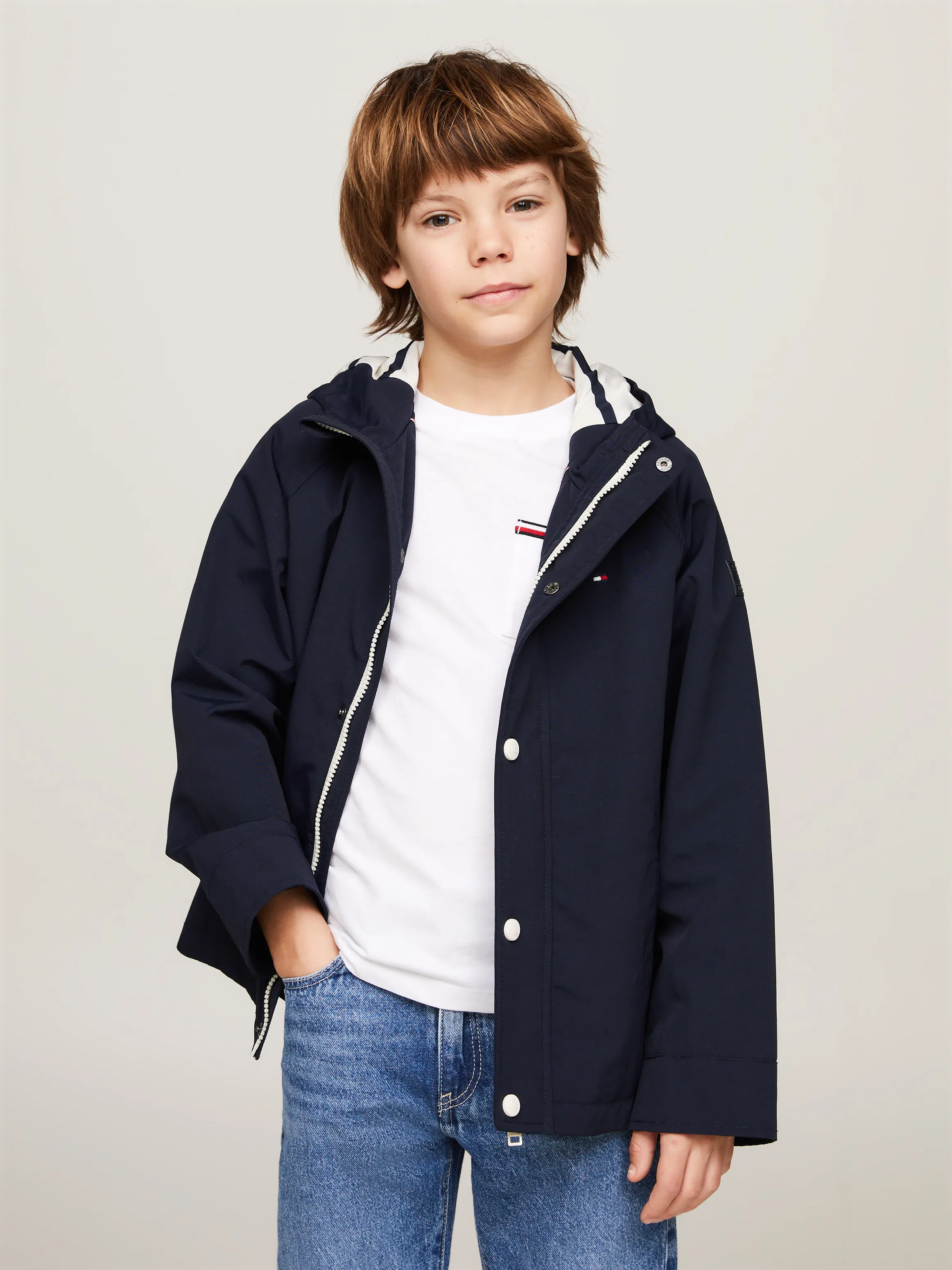 Boys 8-16 Lightweight Hooded Parka | Coats & Jackets | Tommy Kids