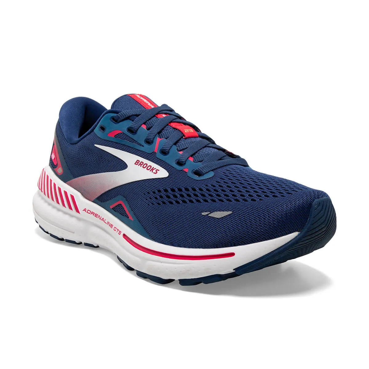 Brooks Adrenaline GTS 23 Womens | Blue/raspberry/white