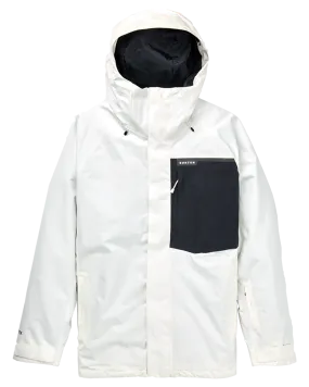 Burton Men's Powline Gore-Tex 2L Snow Jacket - Stout White/True Black | Shop Coats & Jackets at Trojan Wake Ski Snow &am