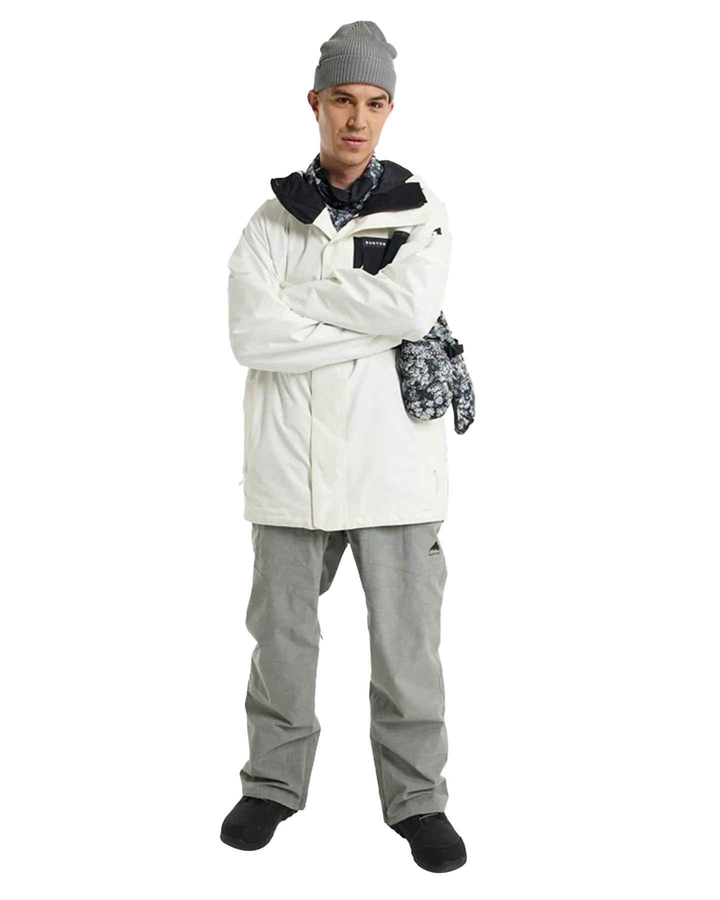 Burton Men's Powline Gore-Tex 2L Snow Jacket - Stout White/True Black | Shop Coats & Jackets at Trojan Wake Ski Snow &am