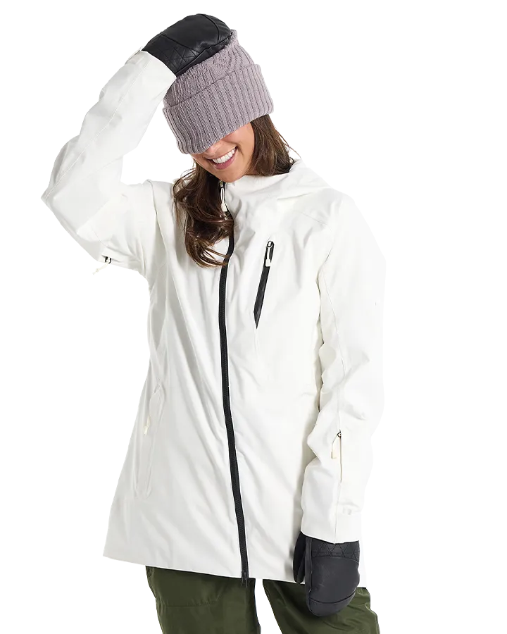 Burton Women's Pyne 2L Snow Jacket - Stout White | Shop Coats & Jackets at Trojan Wake Ski Snow & Snow Skiers Wareho