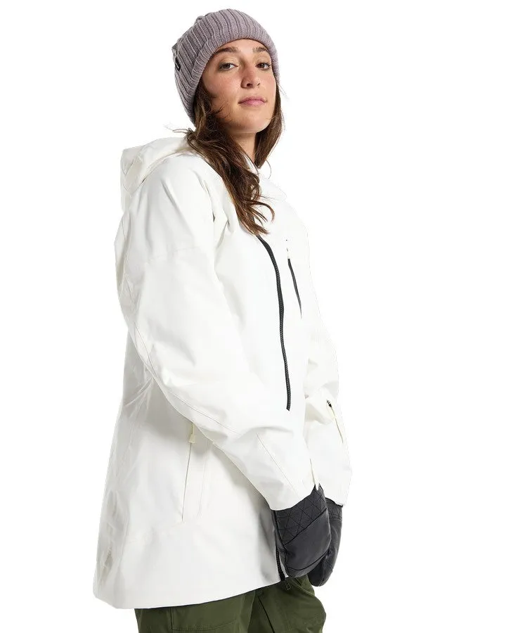 Burton Women's Pyne 2L Snow Jacket - Stout White | Shop Coats & Jackets at Trojan Wake Ski Snow & Snow Skiers Wareho