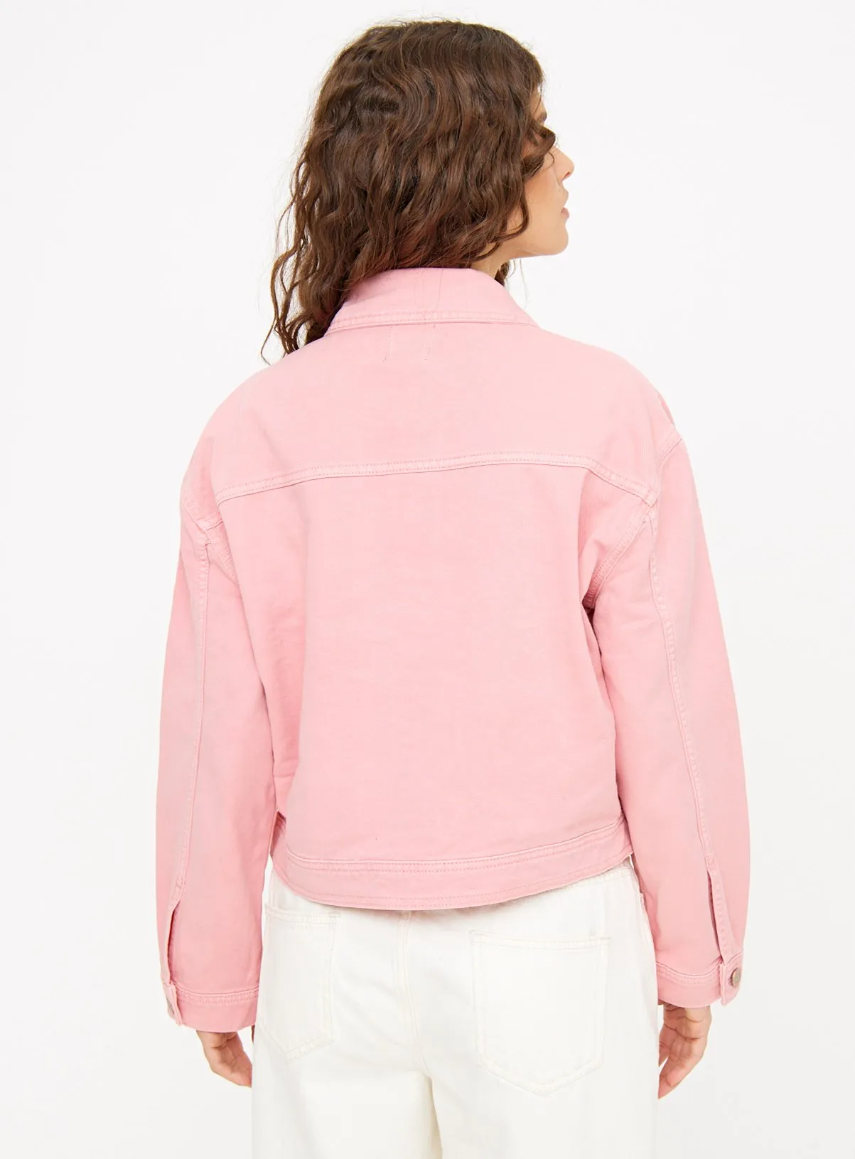 Buy Pink Twill Trucker Denim Jacket 20 | Denim jackets | Tu