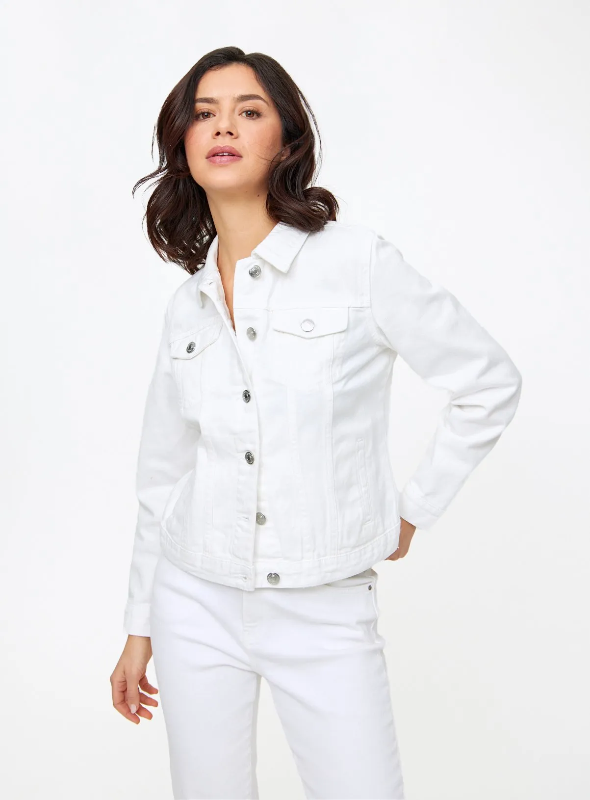 Buy White Denim Jacket 18 | Denim jackets | Tu