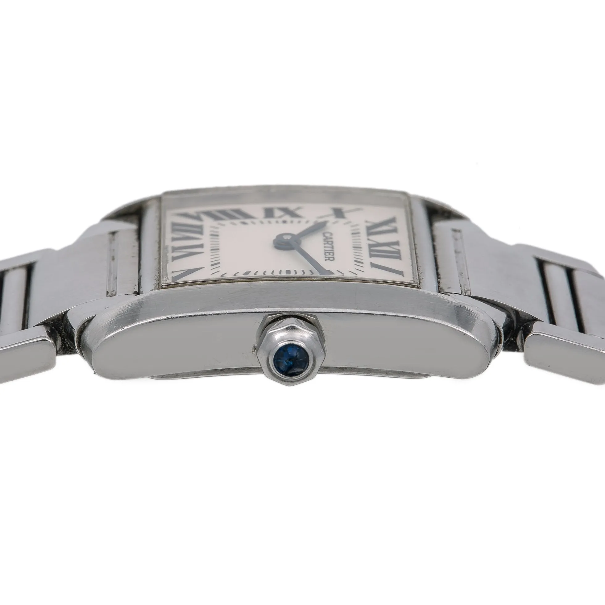 Cartier Tank Franaise W51011Q3 25 x 31 mm White Dial With Stainless Steel Bracelet