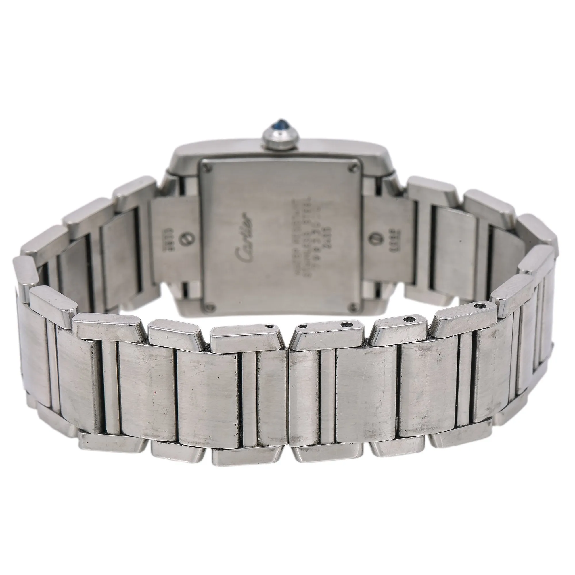 Cartier Tank Franaise W51011Q3 25 x 31 mm White Dial With Stainless Steel Bracelet