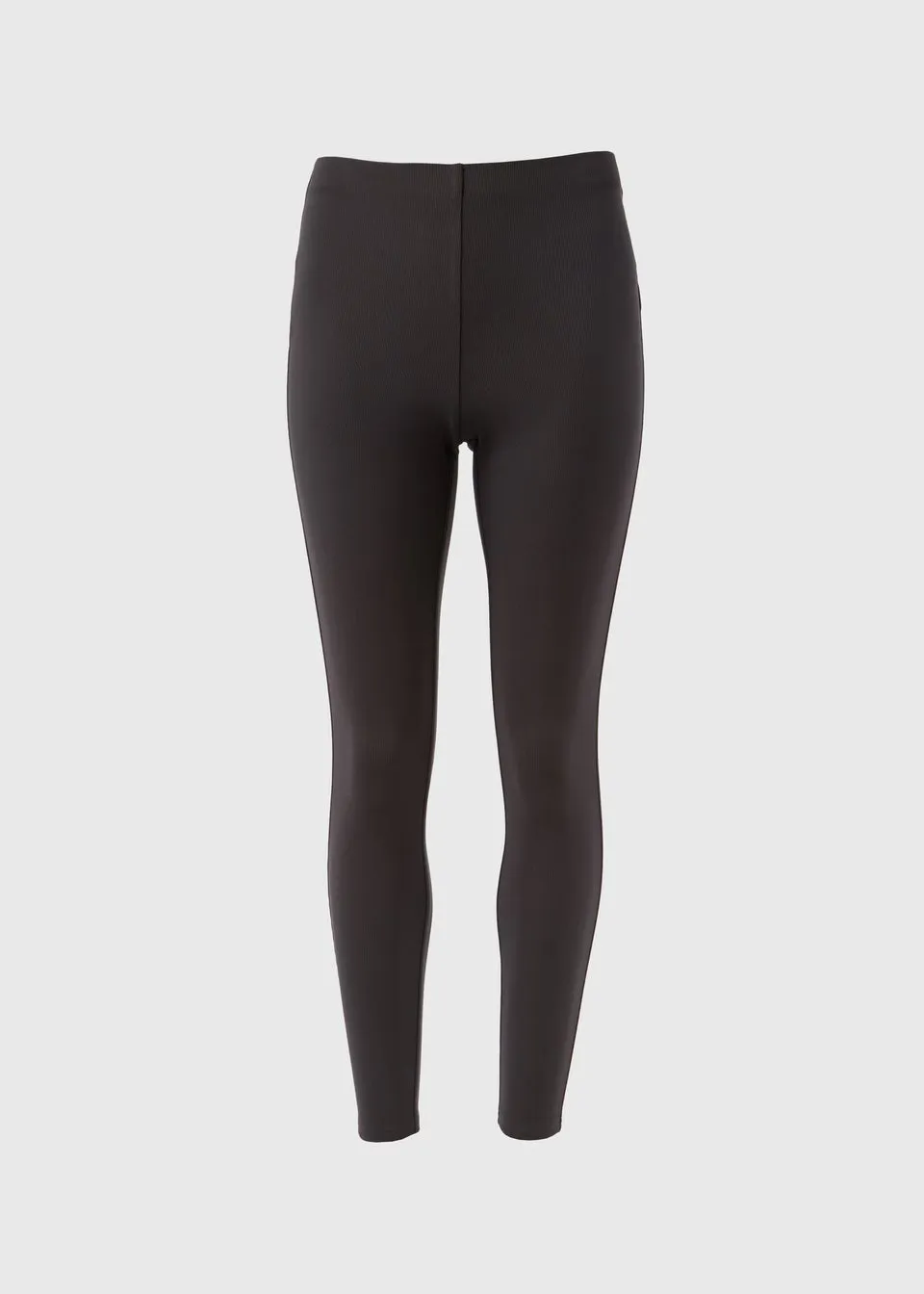 Charcoal Ottoman Ribbed Leggings