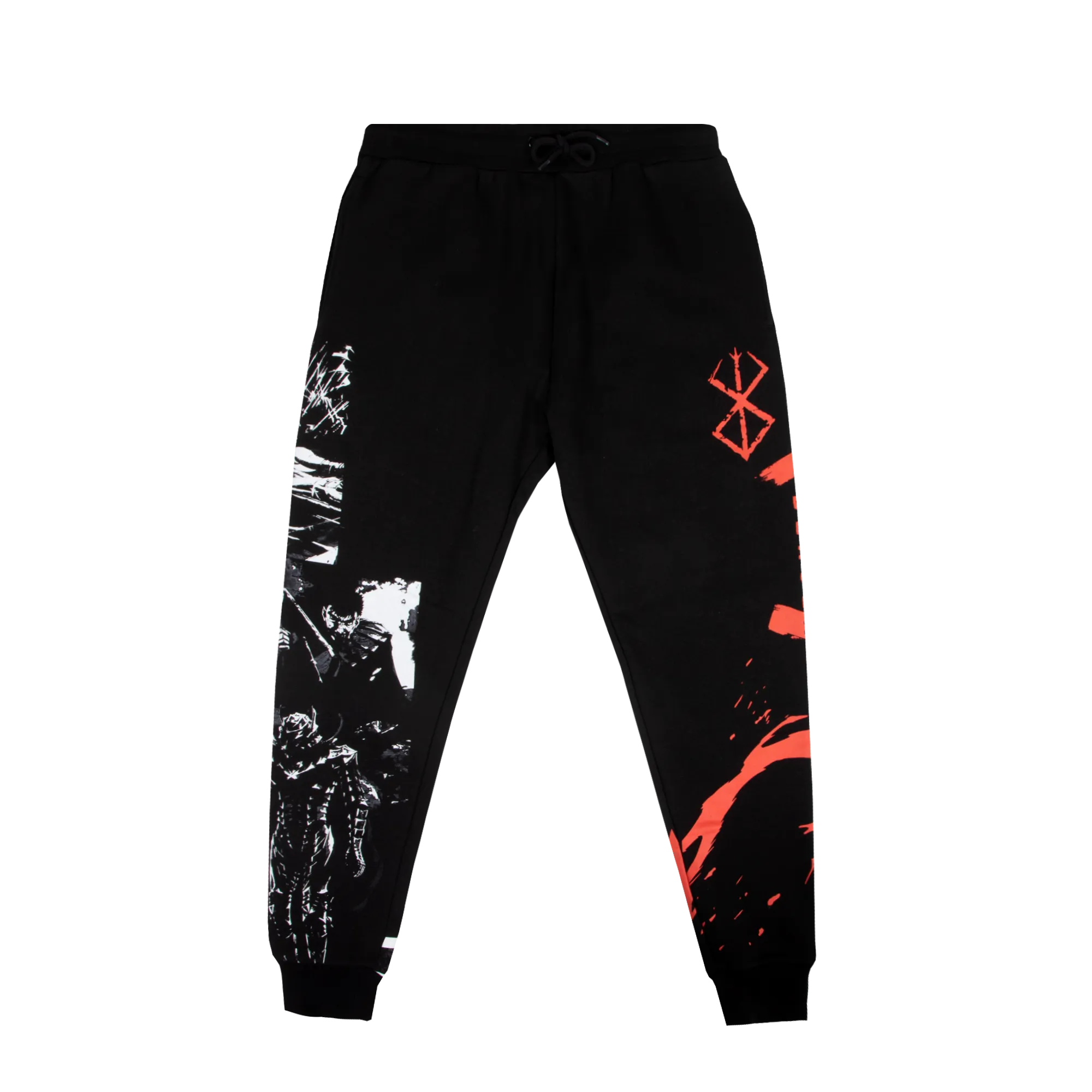 Enraged Guts Wrapped Black Joggers