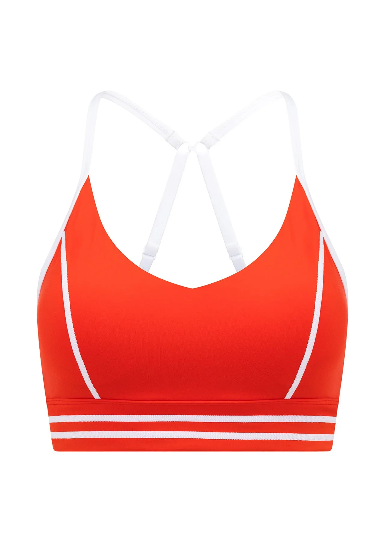 Fast Pace Recycled Sports Bra | Red | Sports Bras | Lorna Jane Australia