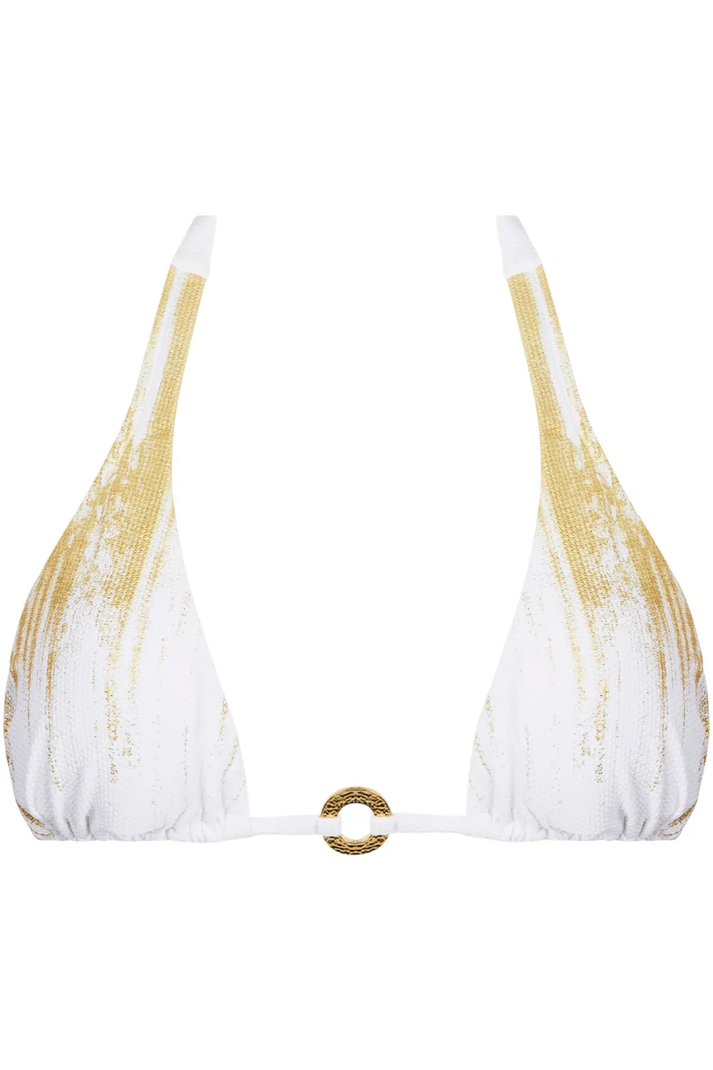 Feuille D'or Triangle Bikini Top