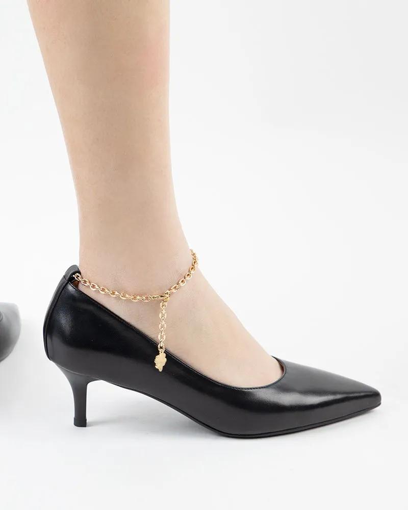 Gold Four-leaf Clover Ankle Chain