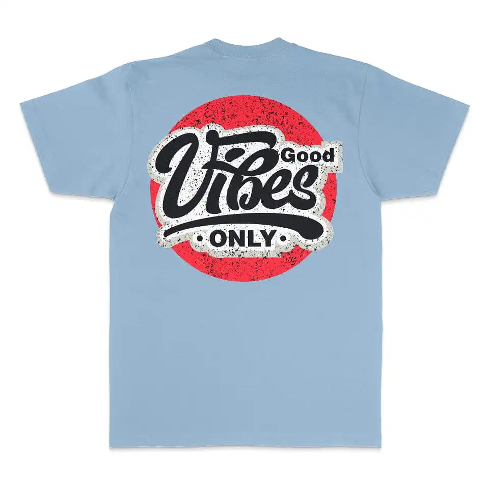 Good Vibes Only - University Blue T-Shirt