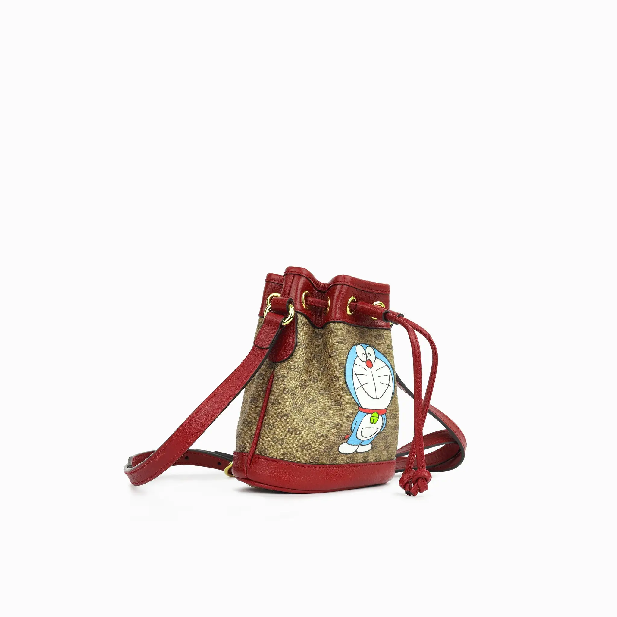 Gucci Mini Supreme Bucket Bag - Doraemon Canvas