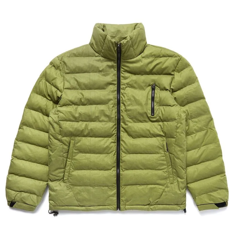 H+ Plus Thermo Reactive Olive Puffer Jacket - The Puffer Jackets