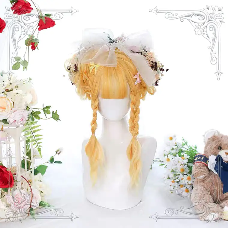 HARAJUKU LOLITA [SUNFLOWER] WATER WAVE GRADIENT LONG CURLS WIG BY70150