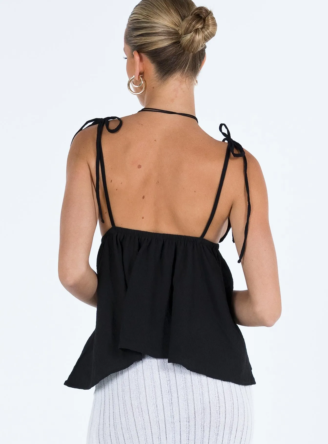 Hearts Flutter Top Black Lower Impact