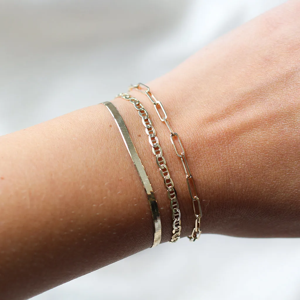 Herringbone Chain Bracelet