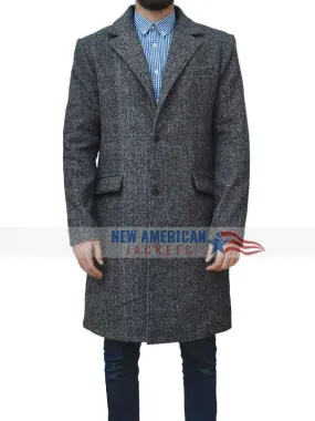 Idris Elba Luther Wool Coat | New American Jackets