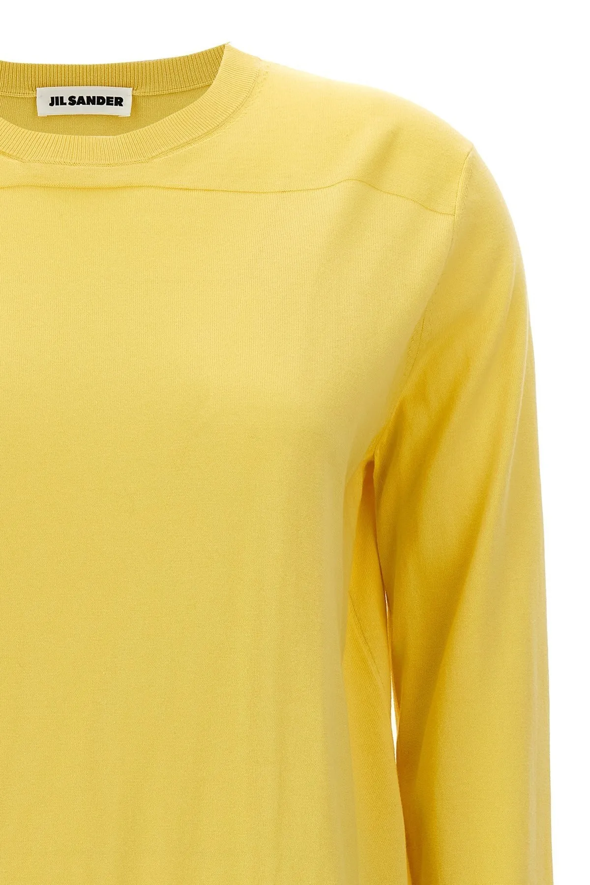 Jil Sander  |Crew Neck Casual Style Long Sleeves Plain Elegant Style