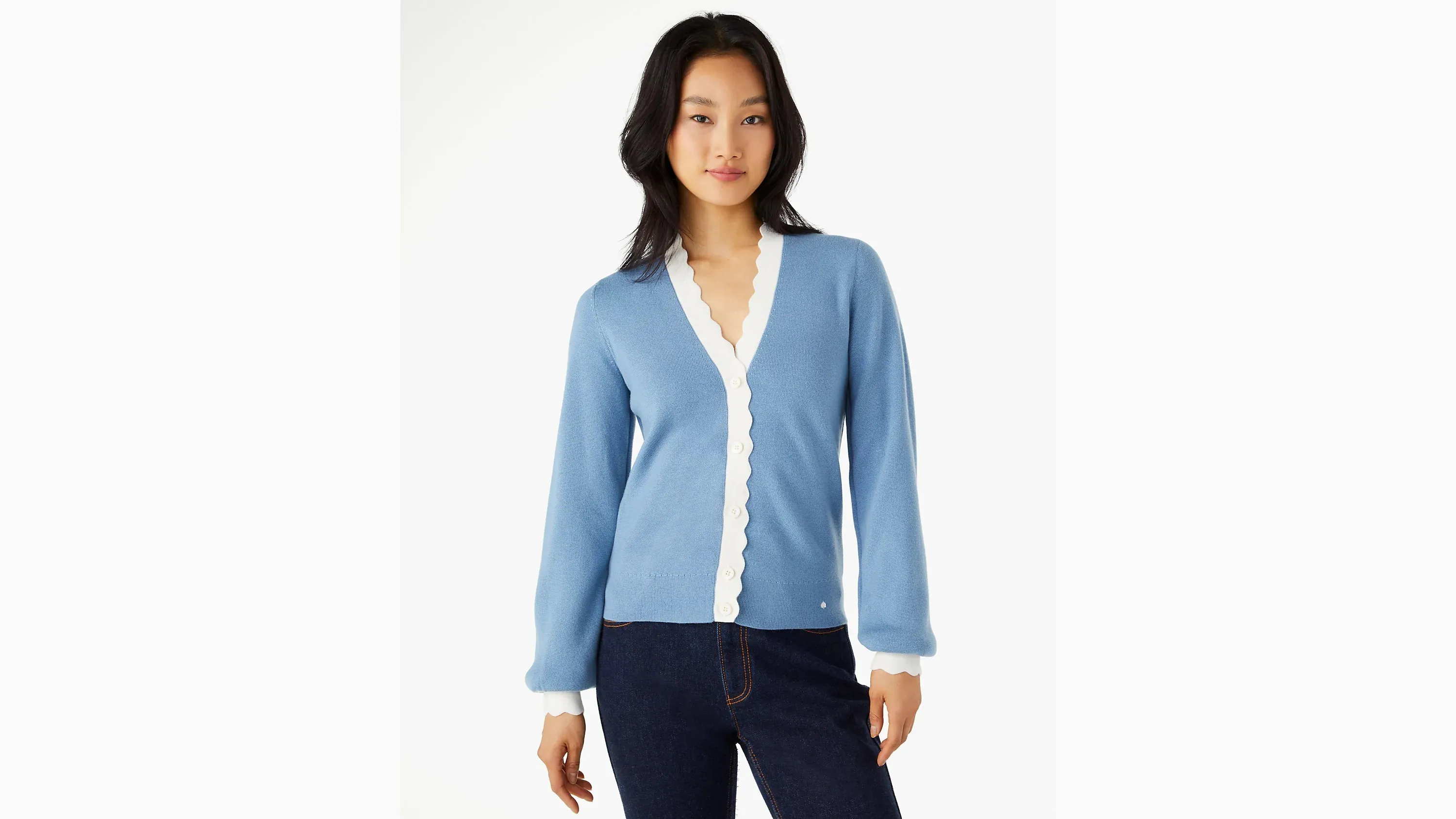 kate spade new york  |Casual Style Plain Logo Outlet Cardigans