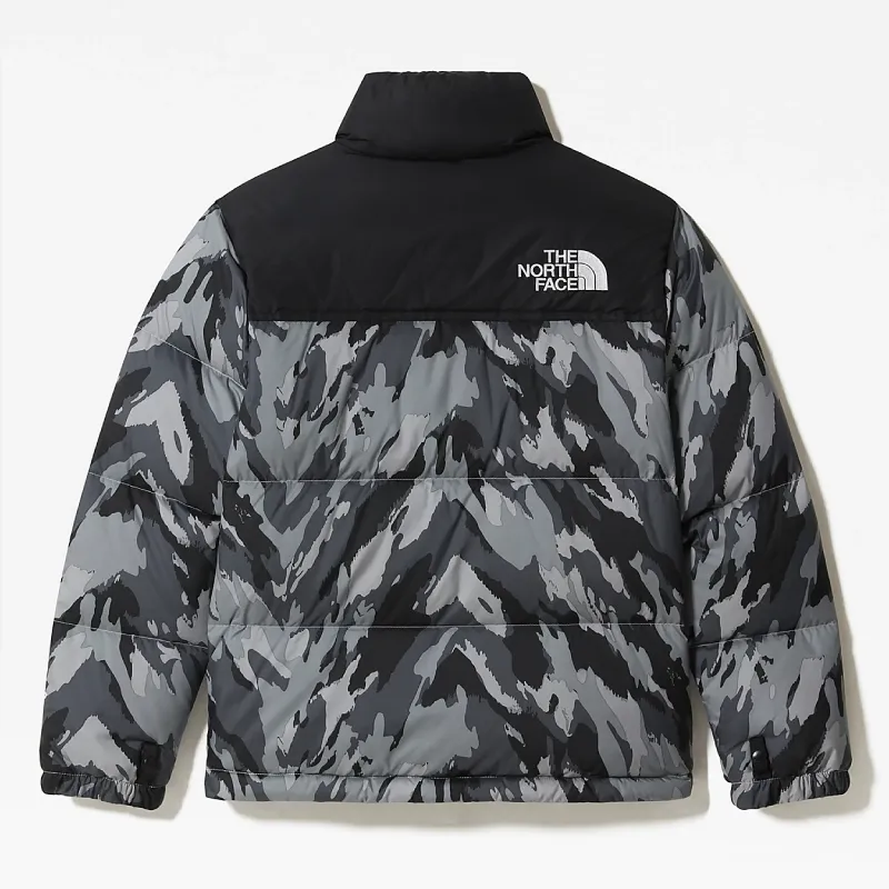 Kids Meld Grey Mountain Camo Print Jacket - The Puffer Jackets