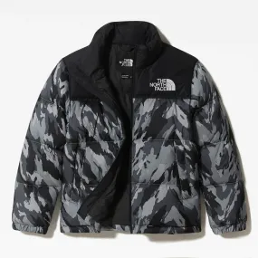 Kids Meld Grey Mountain Camo Print Jacket - The Puffer Jackets