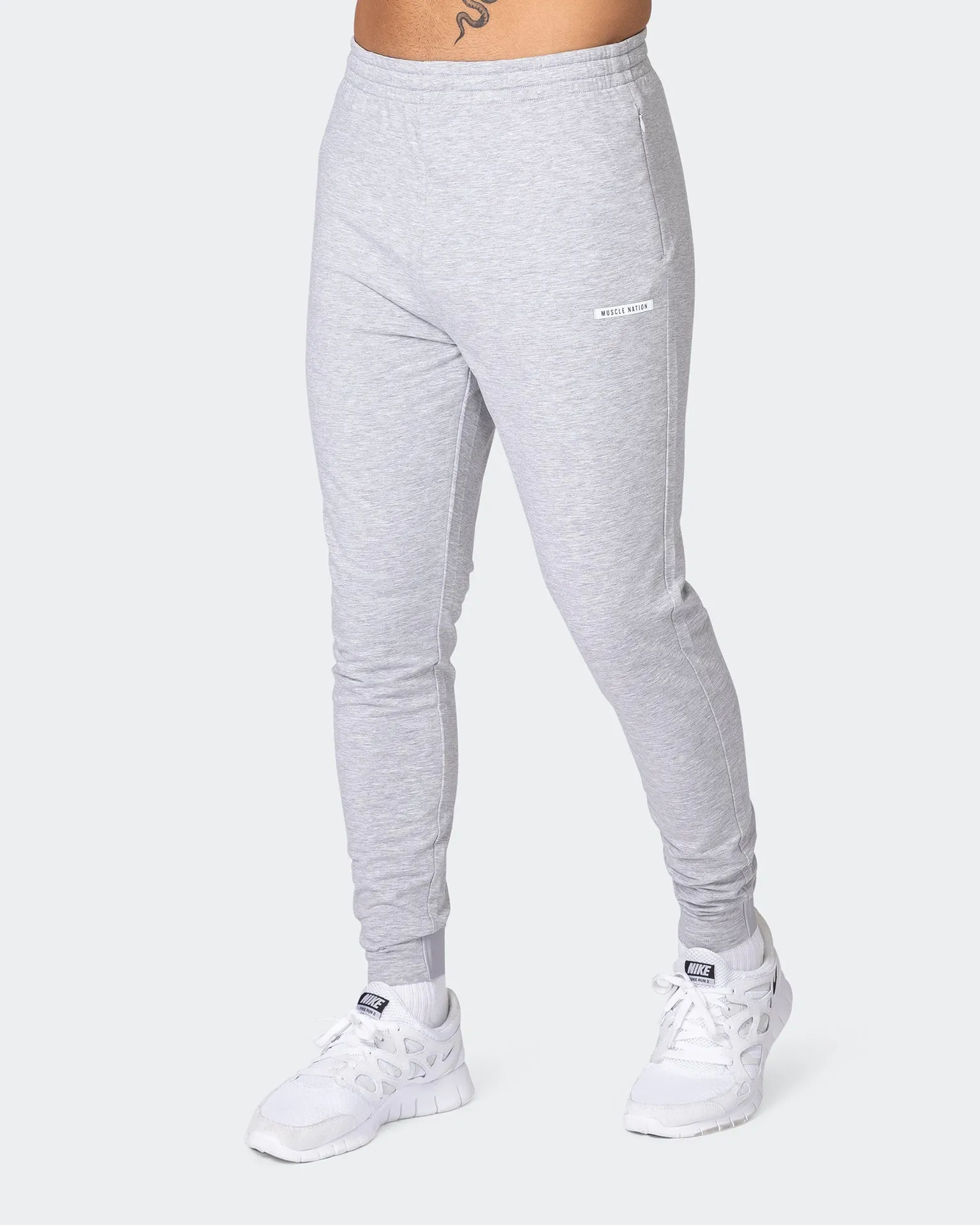 Legacy Training Tapered Joggers - Light Grey Marl